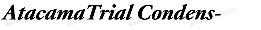 AtacamaTrial Condens字体转换 AtacamaTrial Condens字体转换